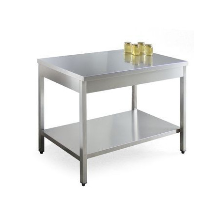 Workshop stainless steel table, 1200x700, H 900 mm Best Price