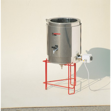Wax melter, double wall + cover, stainless steel, capacity 70 l