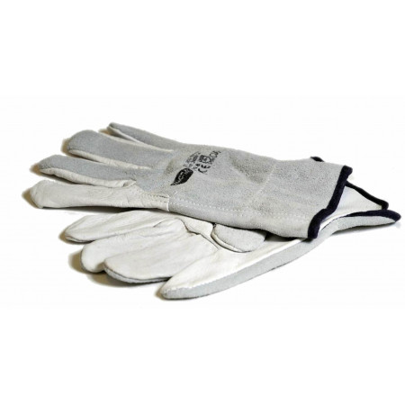 Work gloves in flower and raw leather Best Price, shop