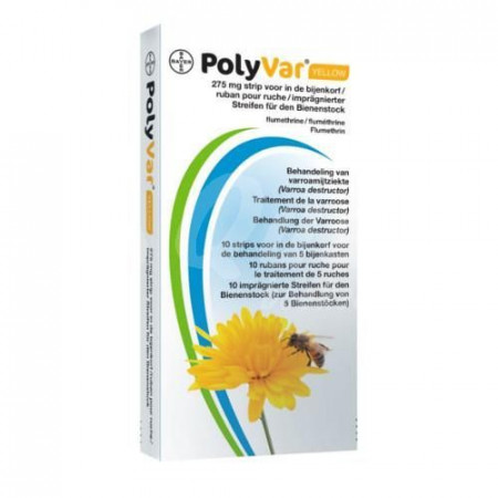 Polivar-PolyVar Yellow®: Antivarroa - confezione da 10 strisce.