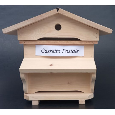 Boîte aux lettres en forme de ruche en bois fabriquée à la main