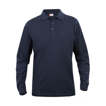 Long sleeved T-shirt, "Polo" type, 100% cotton Vente en ligne