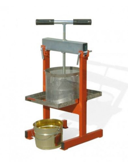 Manual capping press, diam. 25 cm, with stainless steel basket