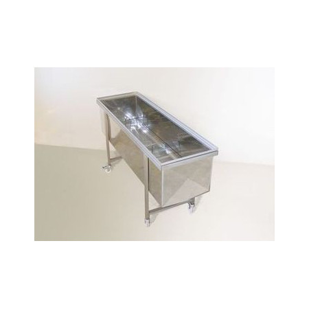 Uncapping tank with 4 wheels, stainless steel Best Price, shop
