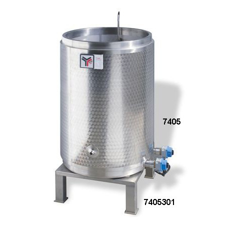 Wax sterilizer, capacity 500 kg, triple walled, stainless steel